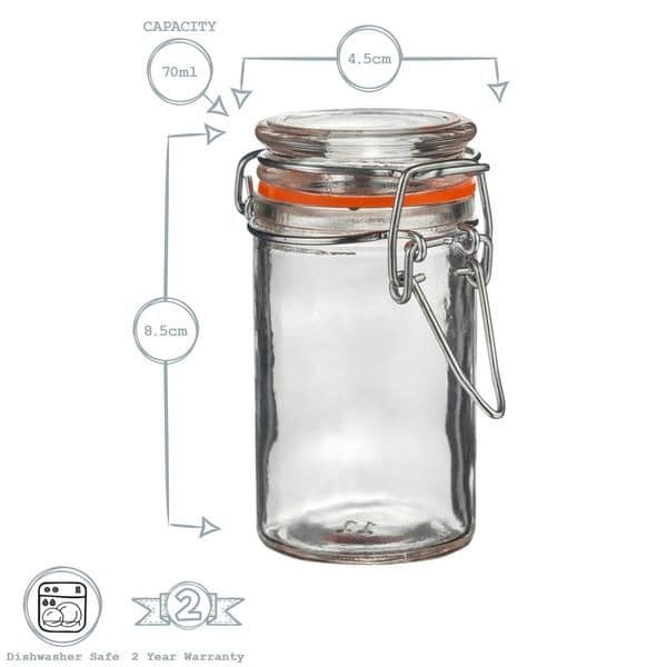 70ml 'Spice' Clip Top Jar