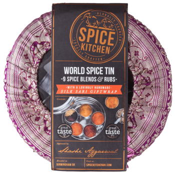 World Spice Blends and Rubs Tin with 9 Blends & Rubs ( Masala Dabba )