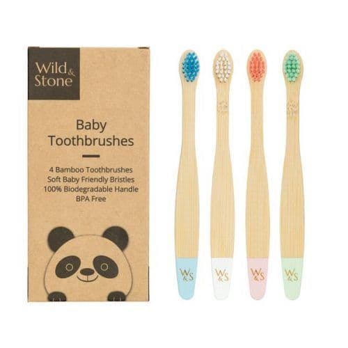 Baby Bamboo Toothbrush (4 pack)