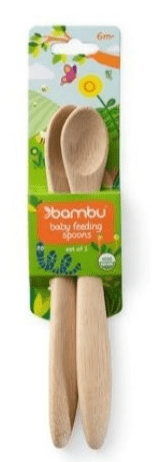 bambu Baby's Bamboo Feeding Spoons - 6M+