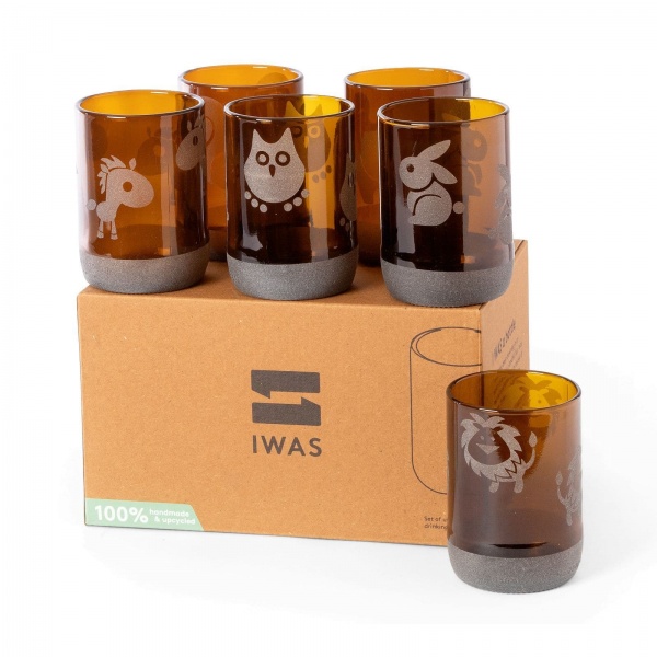 I Was A Bottle  - 6 Drinking Glasses - Animal