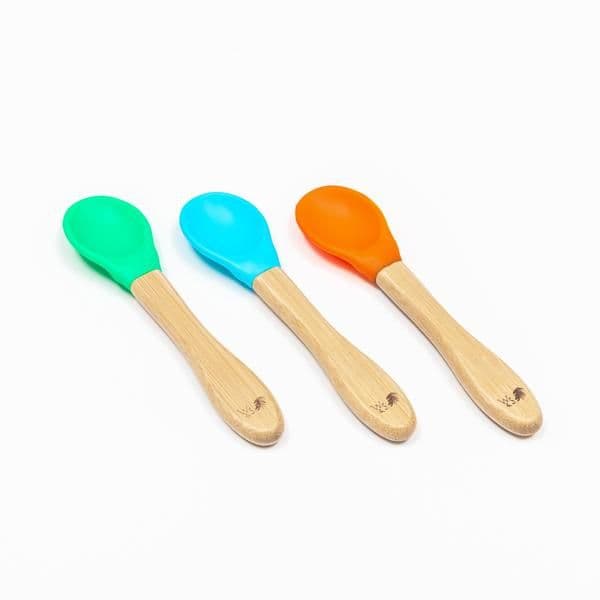 Baby Bamboo Weaning Spoons - 3 Pack