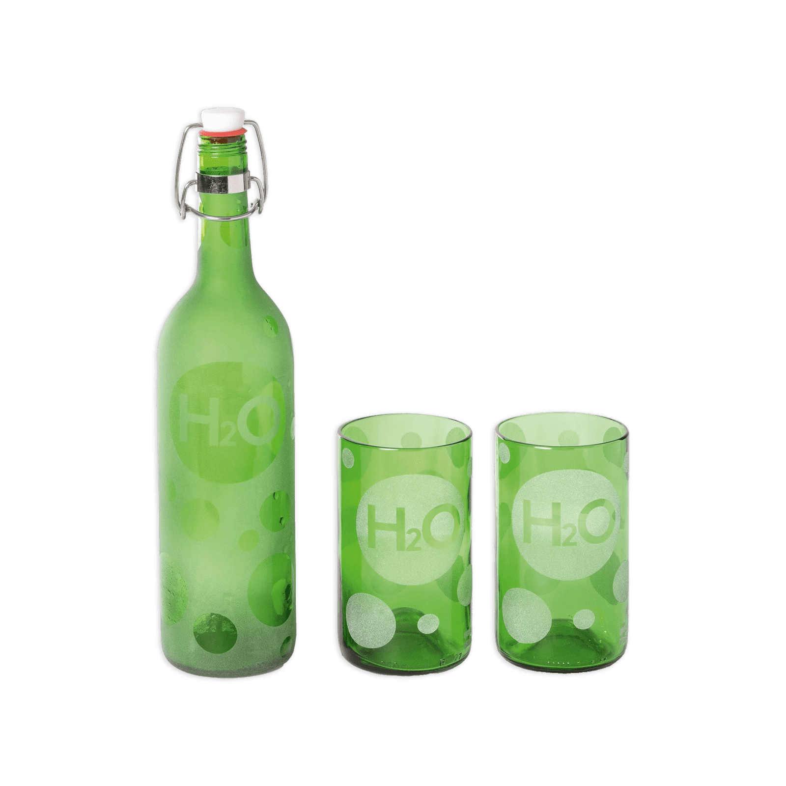 I Was A Bottle - H2O Water Bottle and Glasses Set