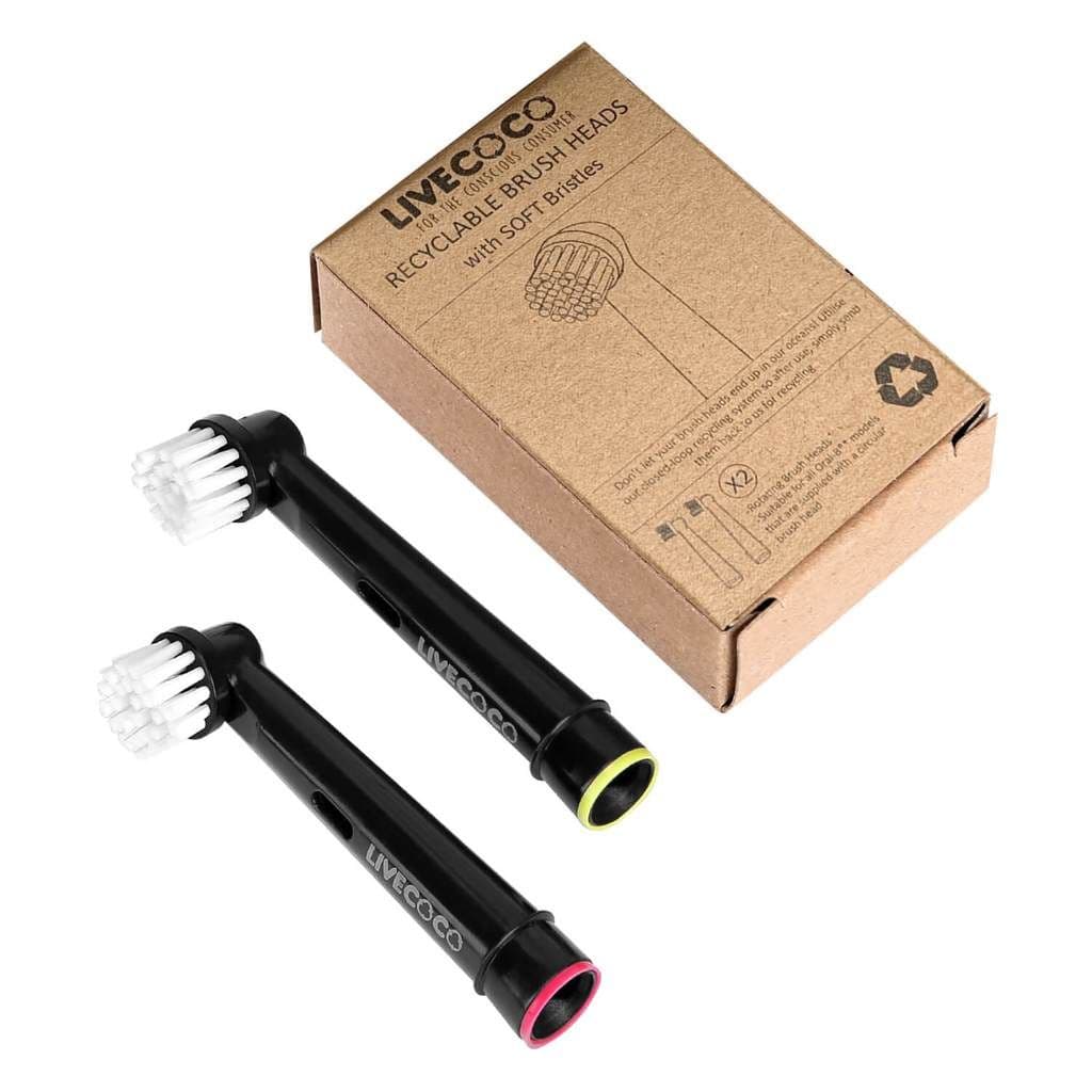 LiveCoCo Recyclable Brush Heads Soft Bristle