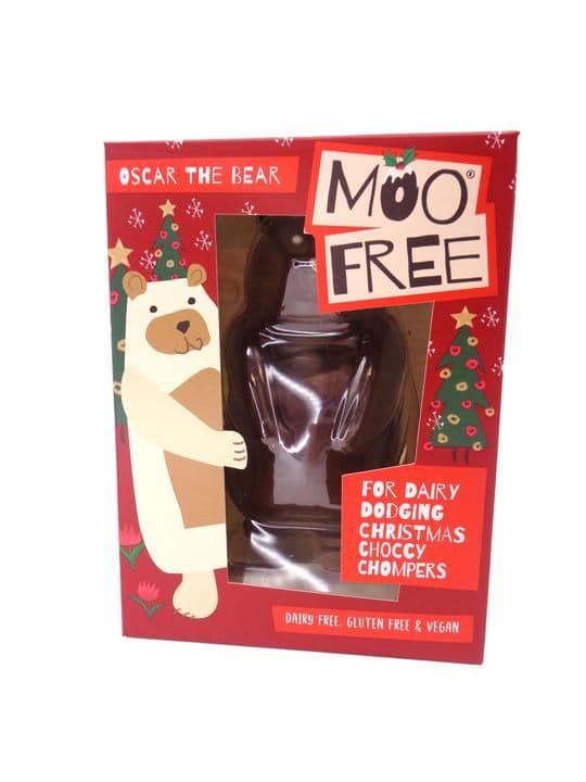 Moo Free Oscar the Bear - Vegan Milk Chocolate Christmas Bear