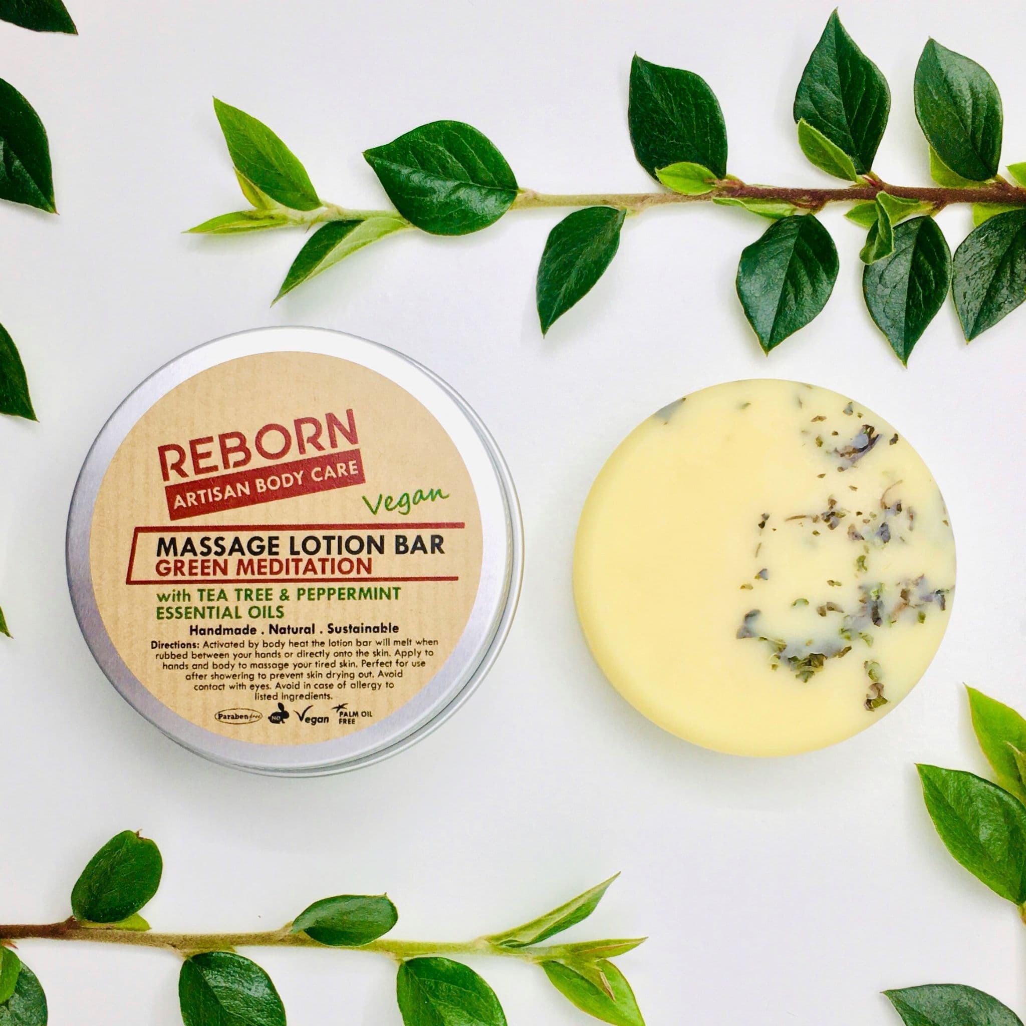 Reborn Massage Lotion with Tea Tree & Peppermint