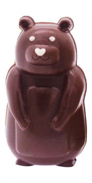 Moo Free Oscar the Bear - Vegan Milk Chocolate Christmas Bear