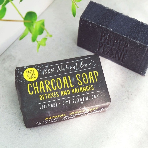 Paper Plane Charcoal Soap Detox Bar